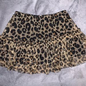 Girls Leopard Skirt
